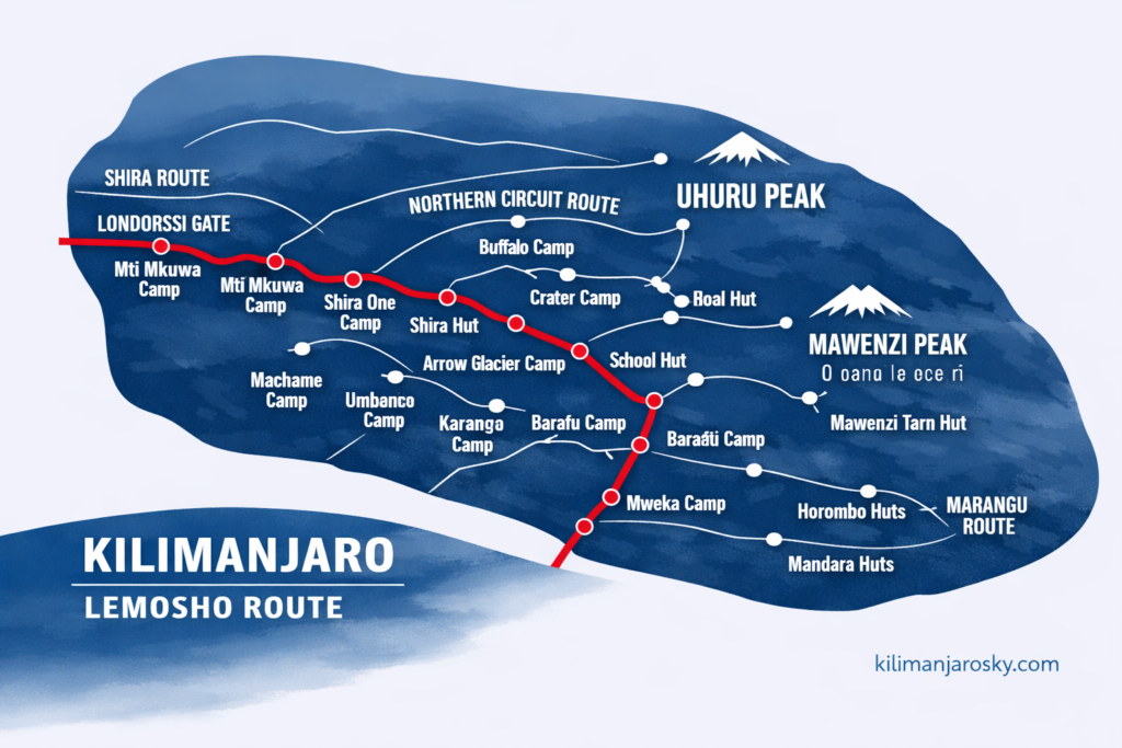 LEMOSHO ROUTE kilimanjaro sky