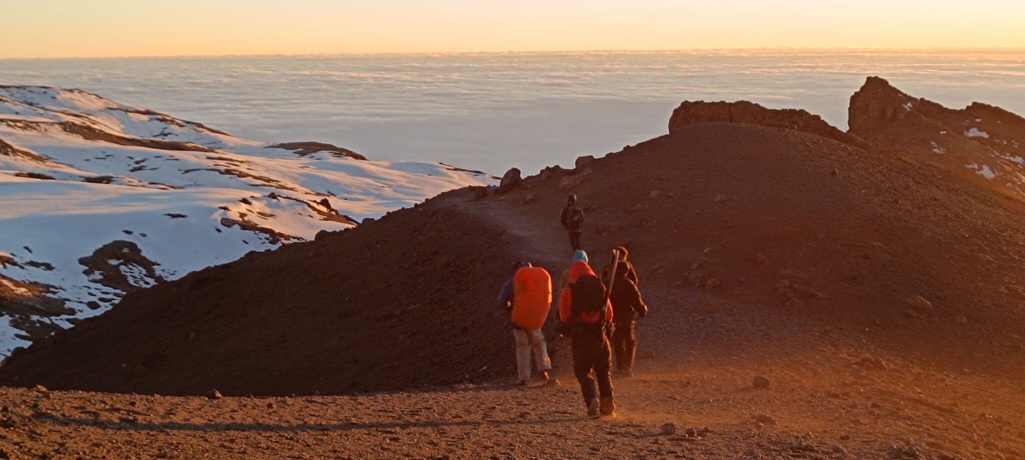 Uhuru peak to kibo hut kilimanjaro route