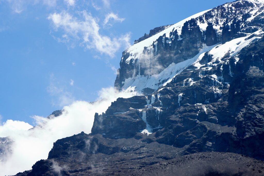 kilimanjaro mountain with snow