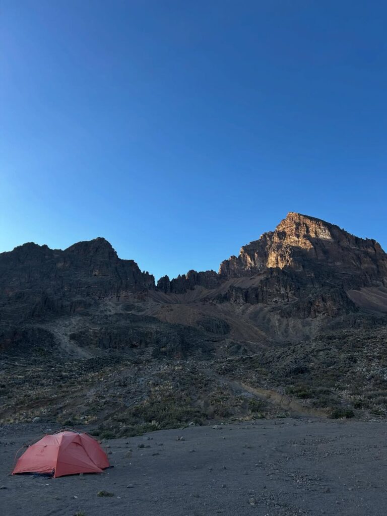 Kilimanjaro mountain rongai route base camp tent