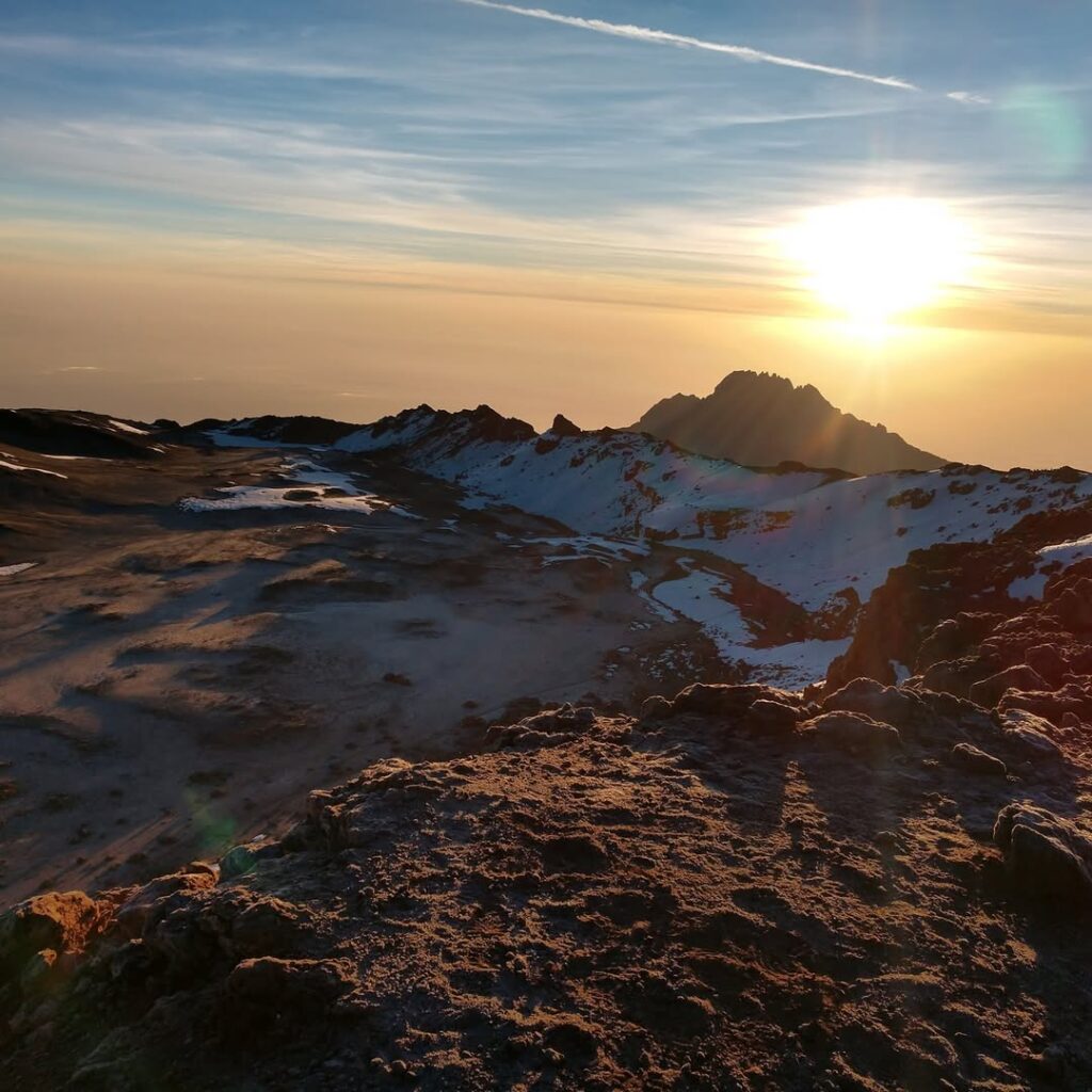Kilimanjaro mountain rongai route rock path