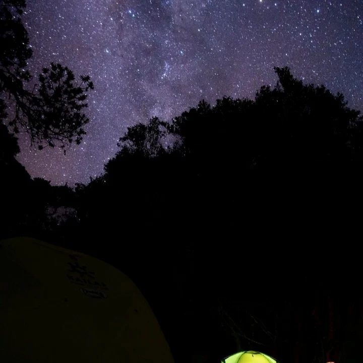 Kilimanjaro mountain rongai route stars sky night