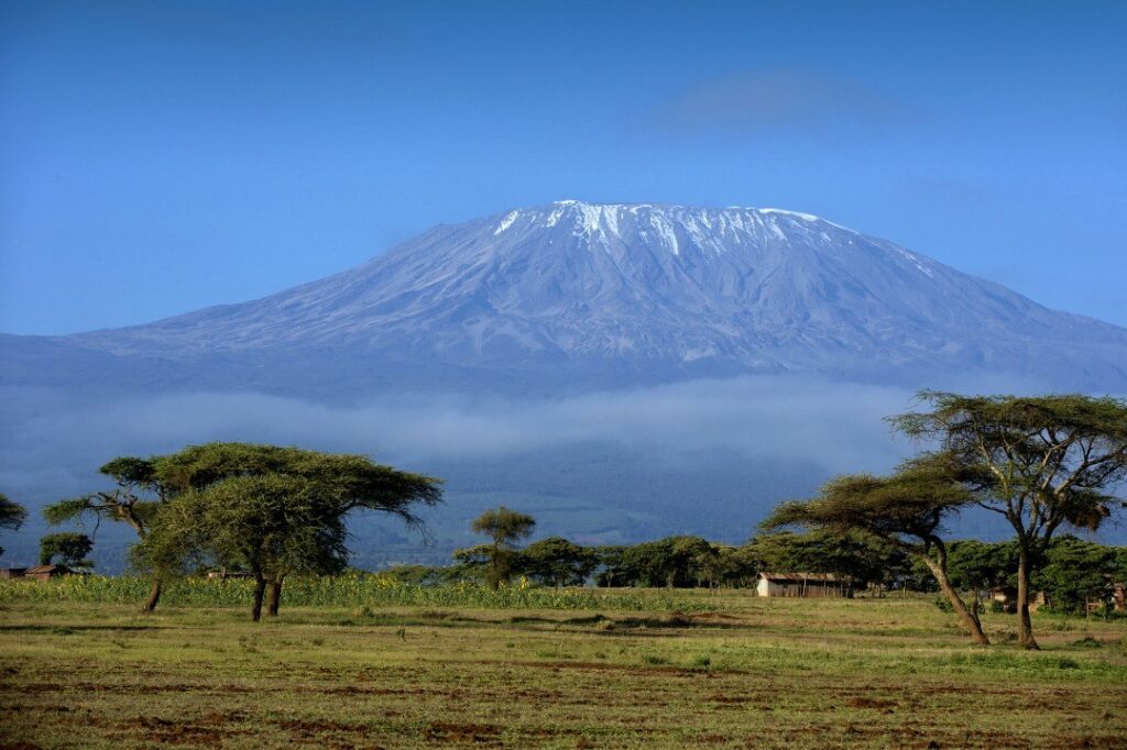 Kilimanjaro mountain rongai route start view