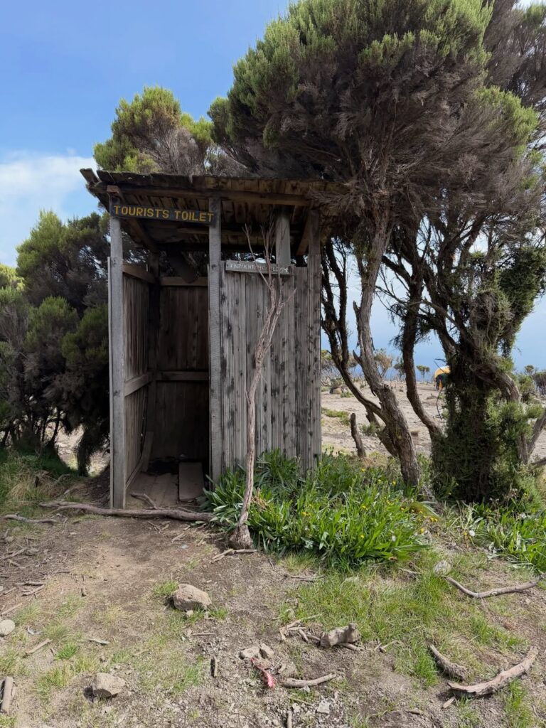 Kilimanjaro tourists toilet