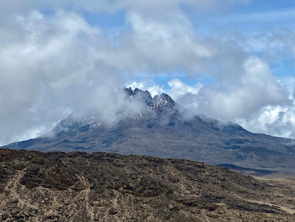 Machame route Kilimanjaro clouds and fog