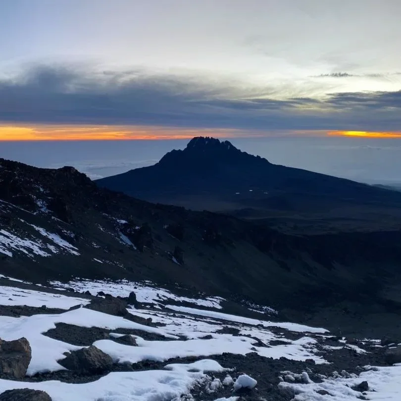 Machame route Kilimanjaro sky colors
