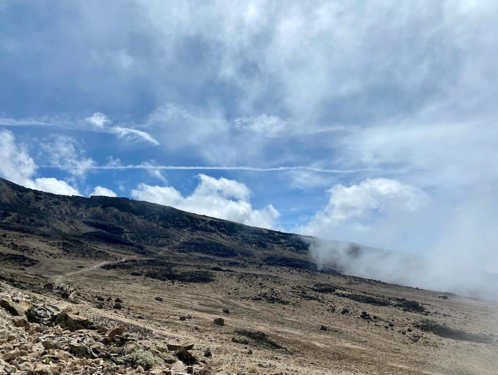 Machame route Kilimanjaro view