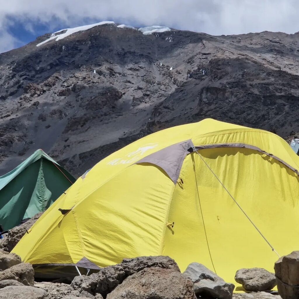 Umbwe Route barafu camp tents