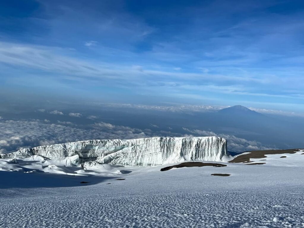 snow and glaciers kilimanjaro