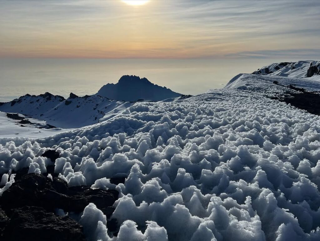 snow view kilimanjaro