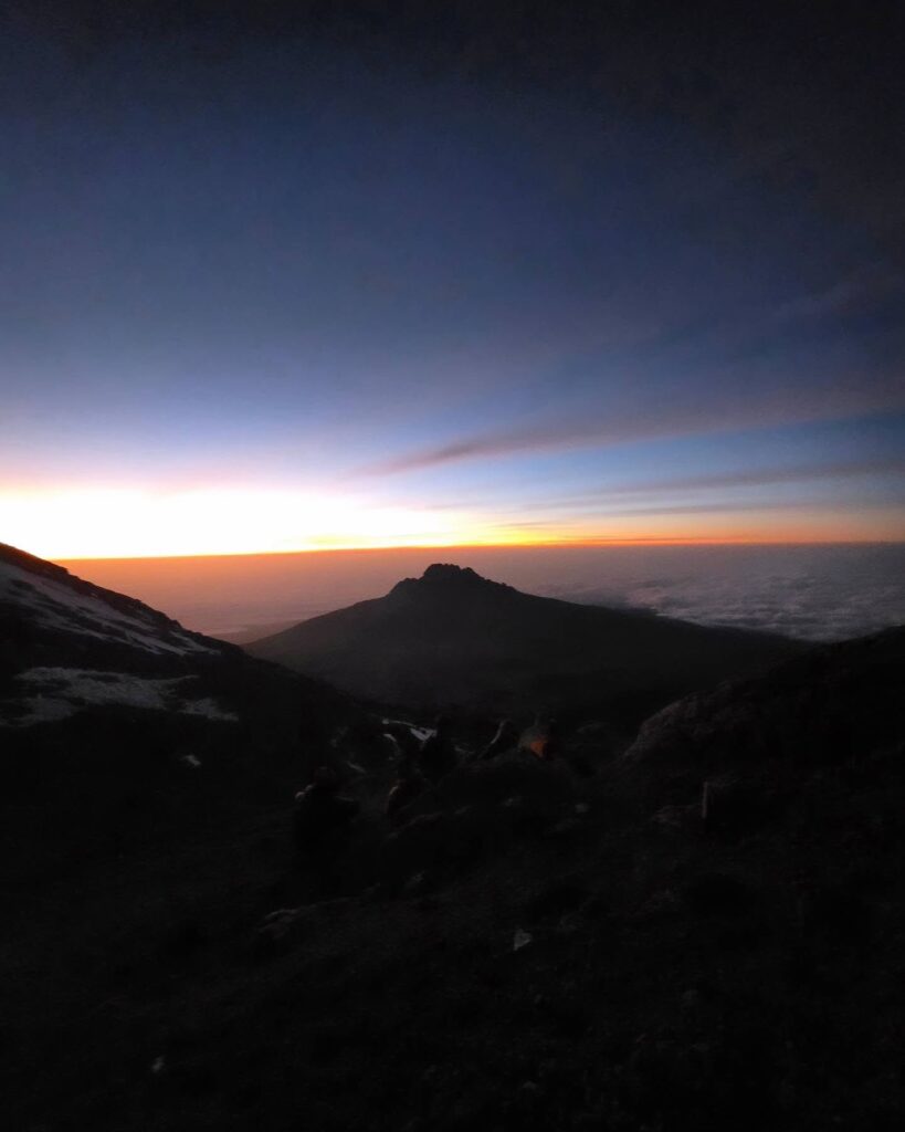 Kilimanjaro Lemosho Route tent sunset