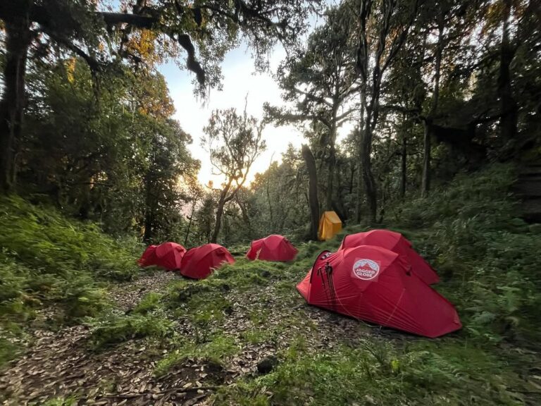 Kilimanjaro umbwe route red tent