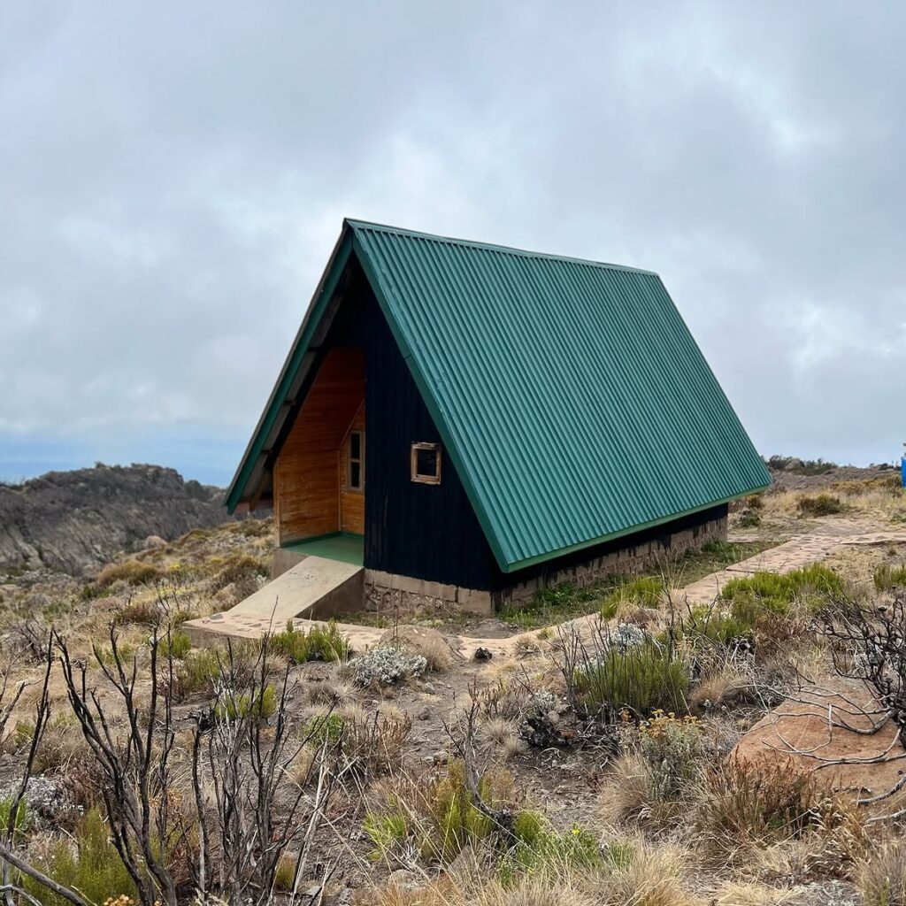 Marangu Route Mount Kilimanjaro, hause green and black