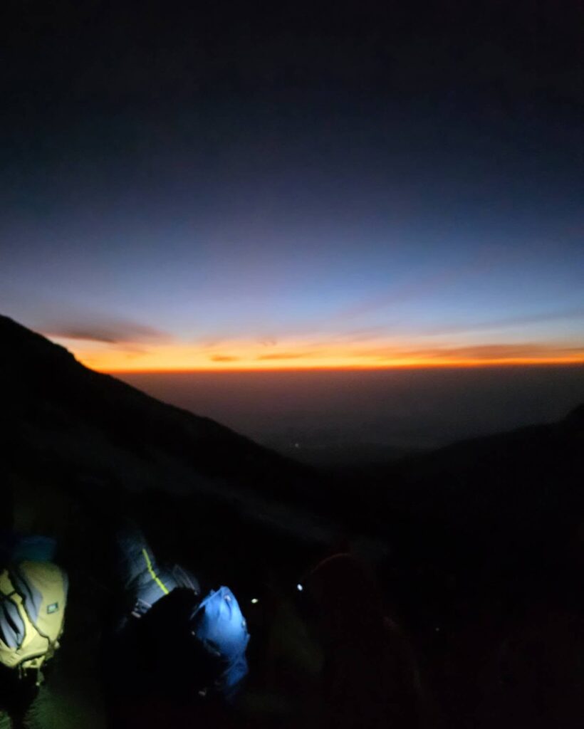 kilimanjaro lemosho route dark camping