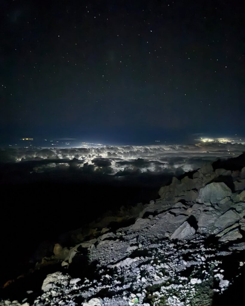 kilimanjaro mount black night