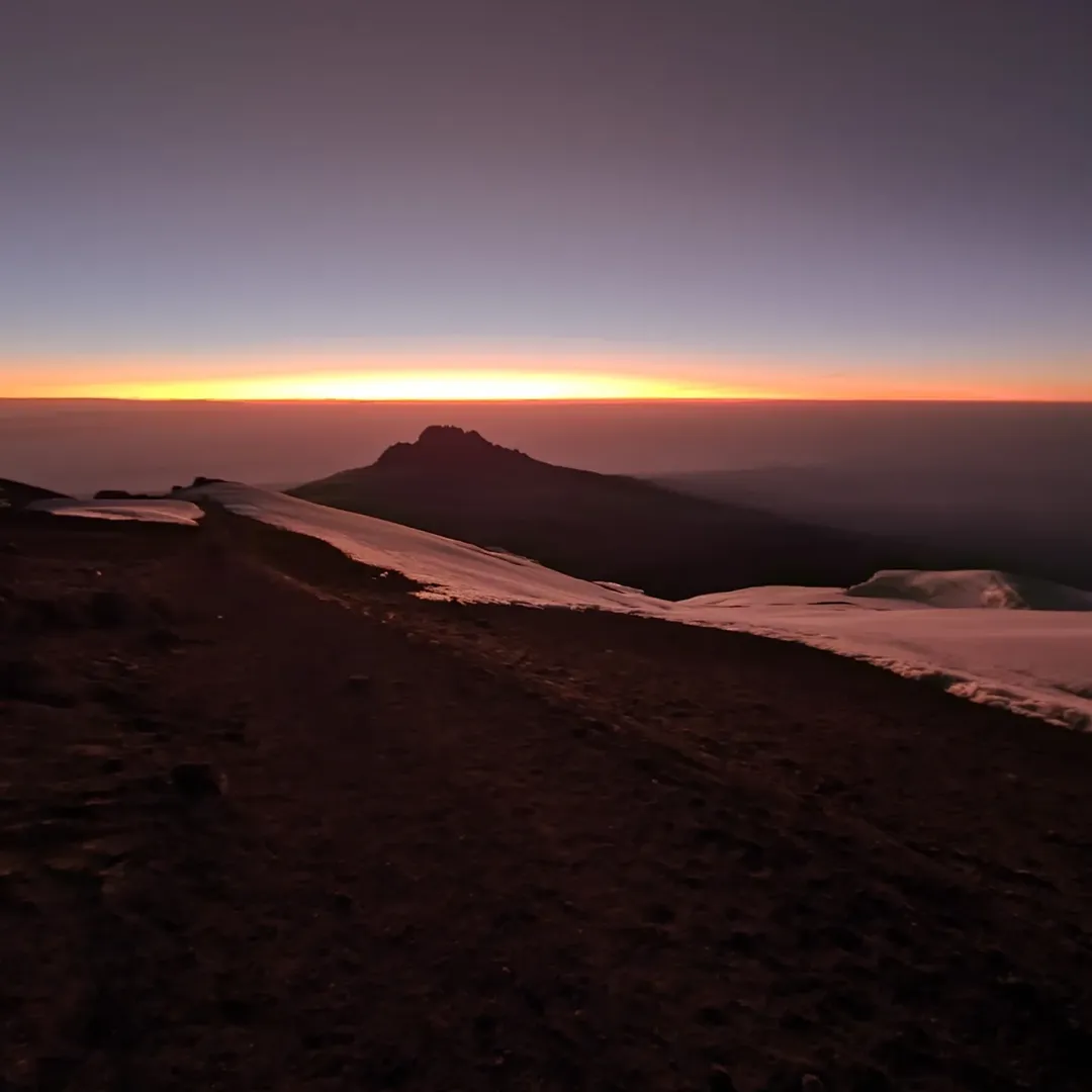 kilimanjaro umbwe route evening dark