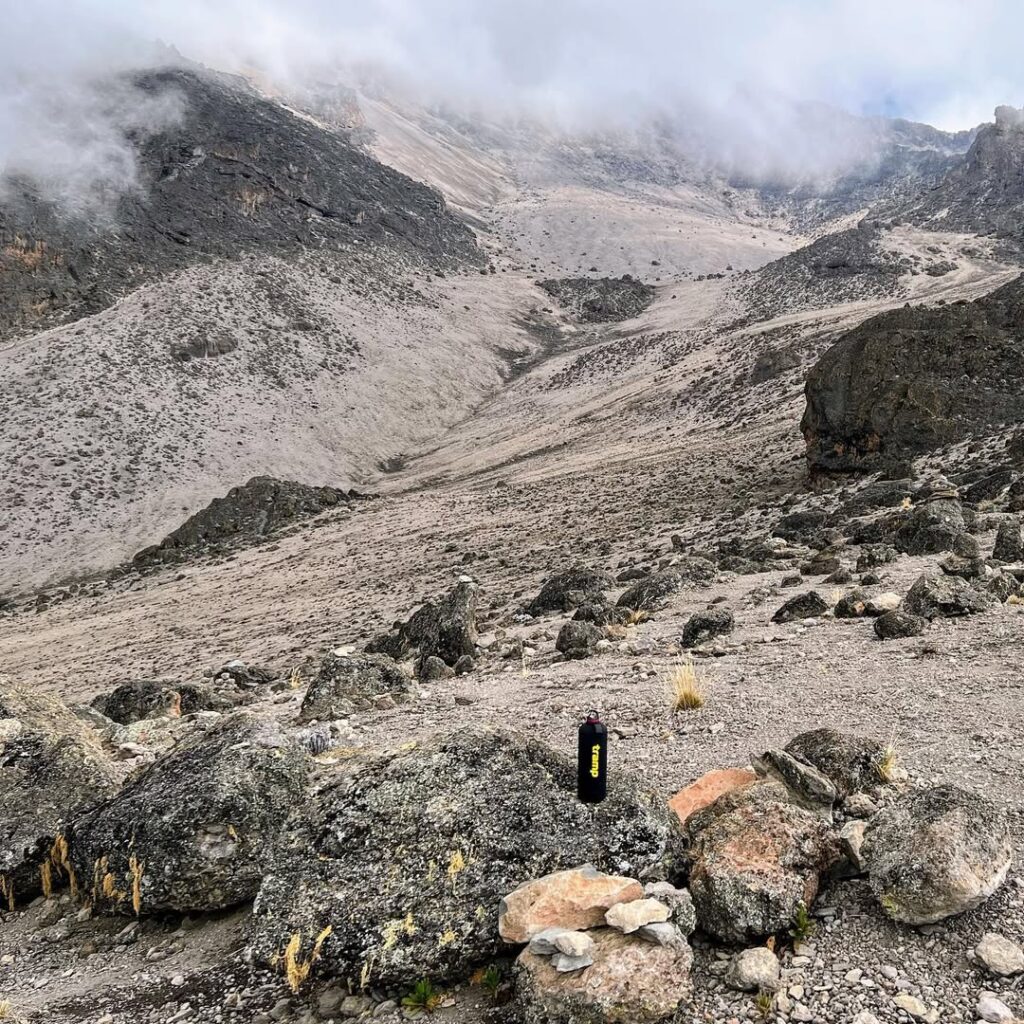 kilimanjaro umbwe route rock fog