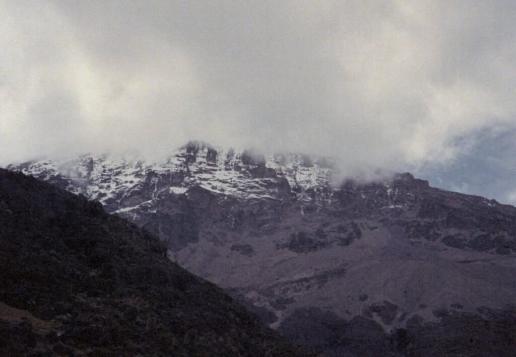 kilimanjaro umbwe route snow fog rock