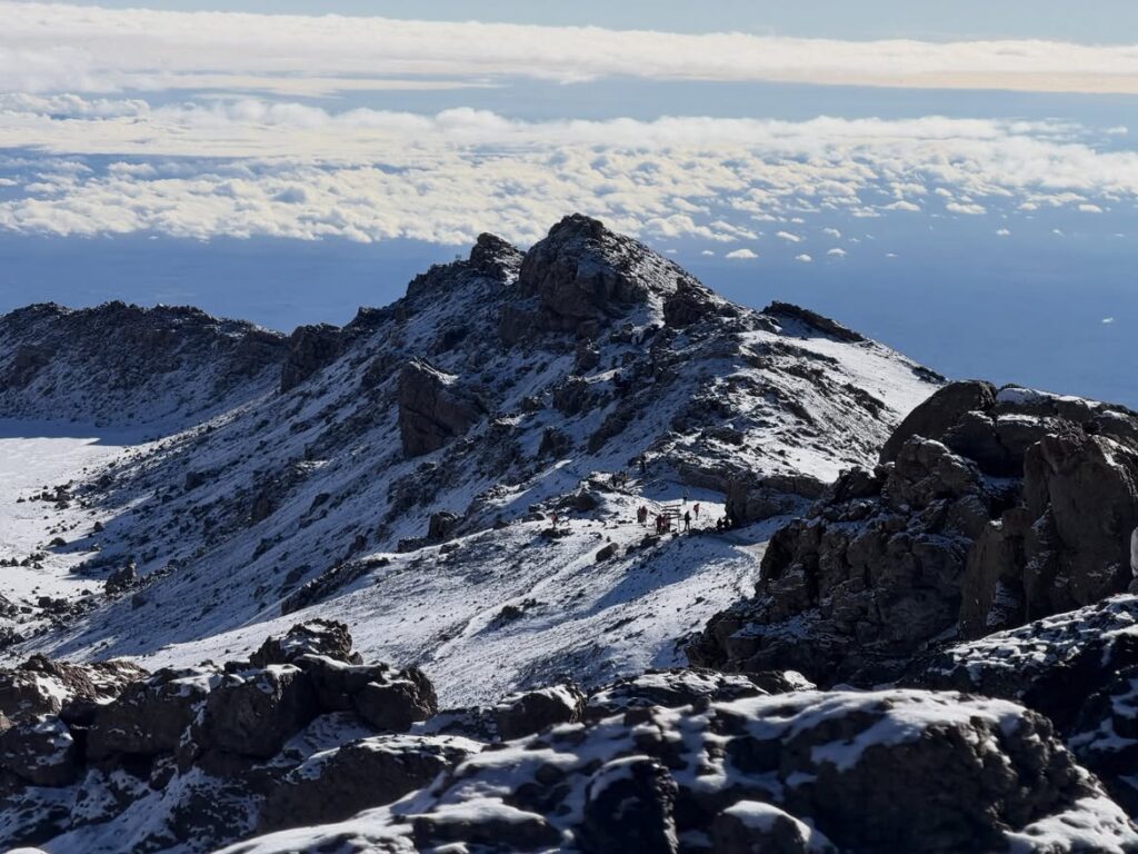 uhuru peak kilimanjaro mount top of the kilimanjaro climbers